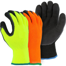 cheap factory real manufacture nitrile coated latex winter thermal work gloves